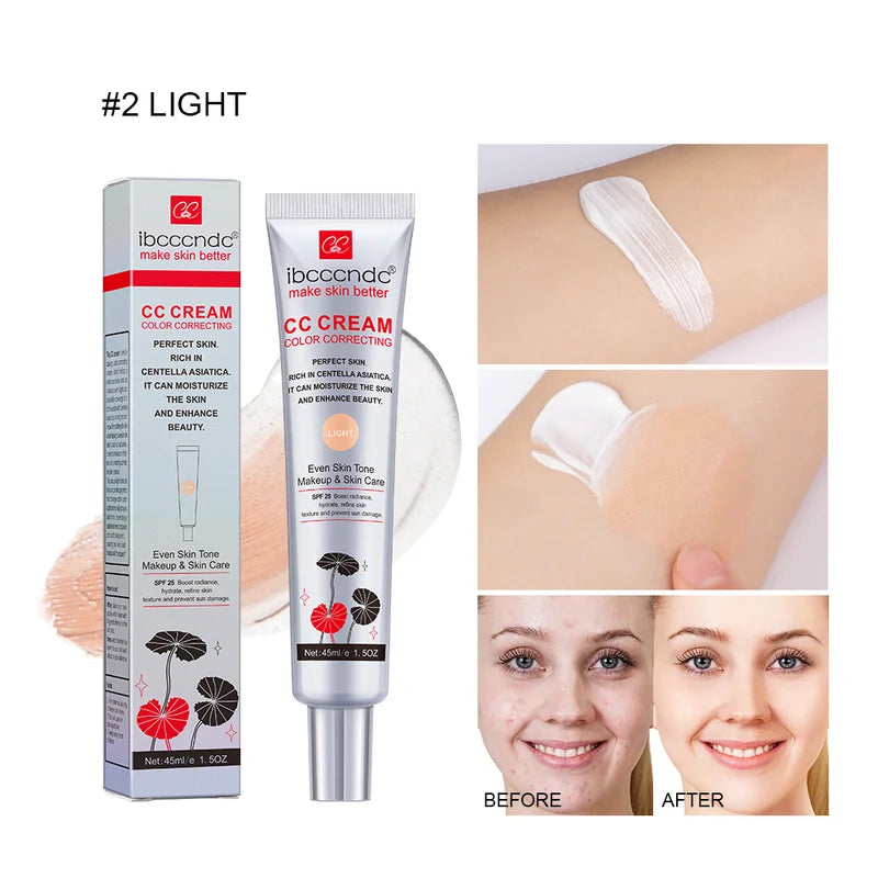 Color Correcting CC Cream with Centella Asiatica - Natural Flawless Finish