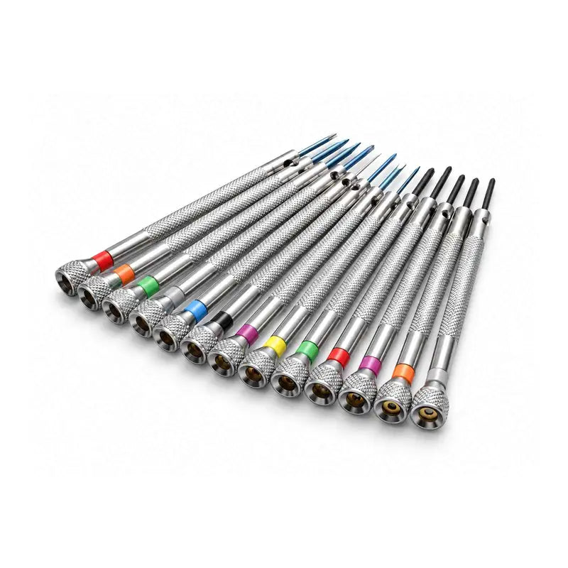 13PCS Watch Screwdriver Set - Metal Repair Tools for Watch & Electronics