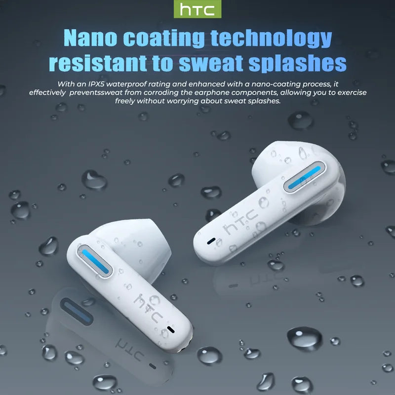 Wireless Bluetooth Earphones V6.0 Noise Reduction TWS Sports Headphones with Mic