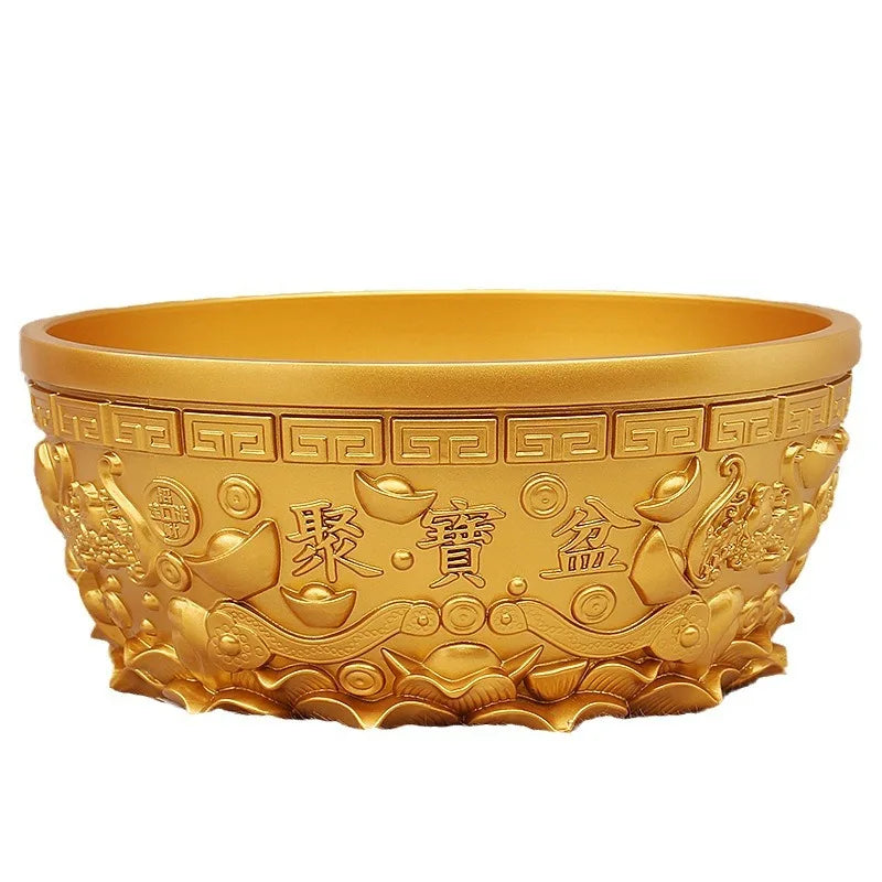 Decorative Copper Ruyi Cornucopia Bowl for Home & Shop Blessing Gifts - 1Pc