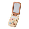 Montessori Baby Toys Flip Cell Phone with Mirror - Educational Touch Toy for Infants