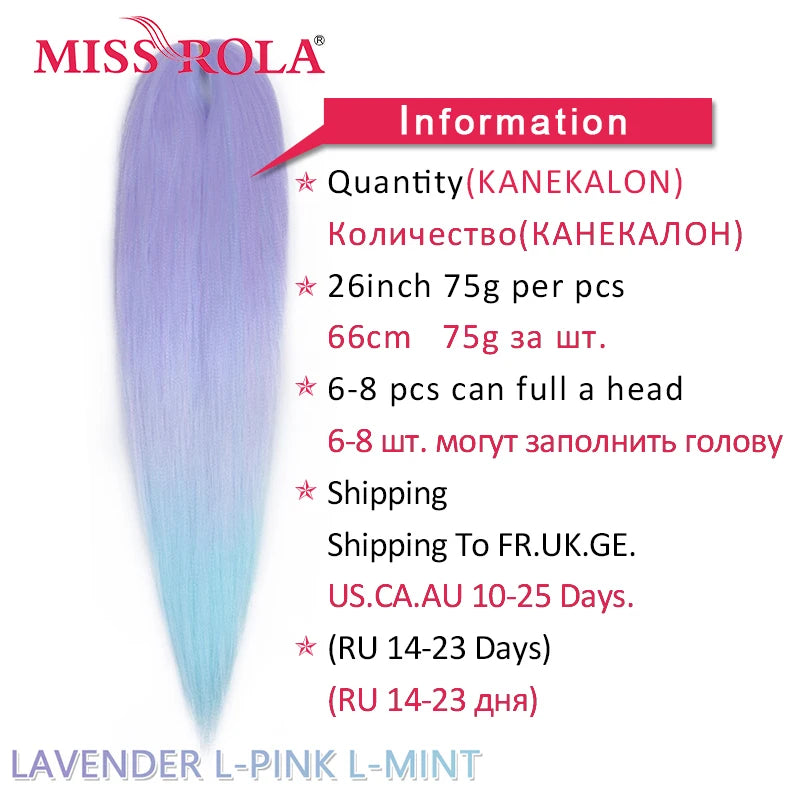 Synthetic Hair Extensions 26 Inches Pink Blonde Twist Jumbo Braid Bulk