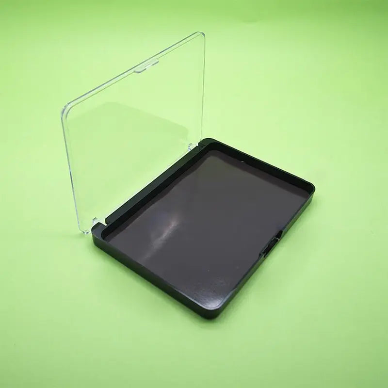 Magnetic Makeup Palette with Frosted Clear Lid - Travel Storage Box for Eyeshadow