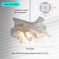 Handmade DIY Pendant Lamp for Restaurant & Home Ceiling Lighting - Paper Shade, E27