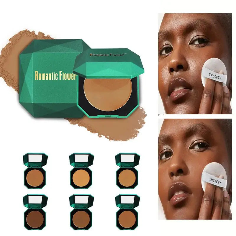 Long-Lasting Waterproof Matte Face Powder - 4 Colors, 10g