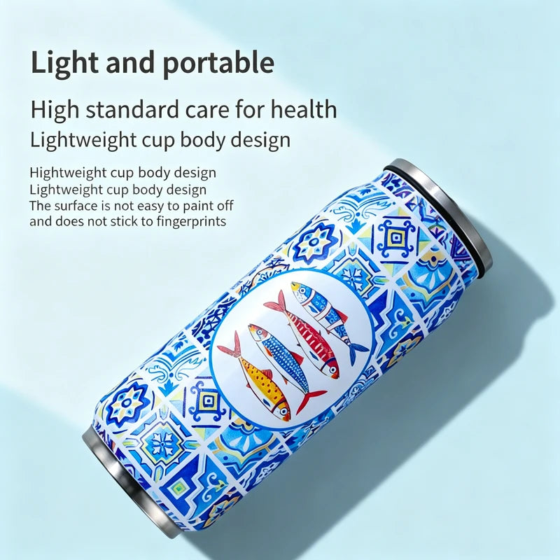 Insulated Stainless Steel Water Bottle with Straw 500ml - Leakproof & Travel Friendly