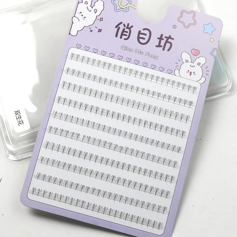 False Eyelash Segments 10 Rows 5-7mm Natural Lower Lashes Makeup Tool