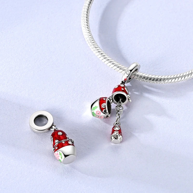 Sterling Silver Charms for Bracelets & Necklaces - Family Mother Girl Beads