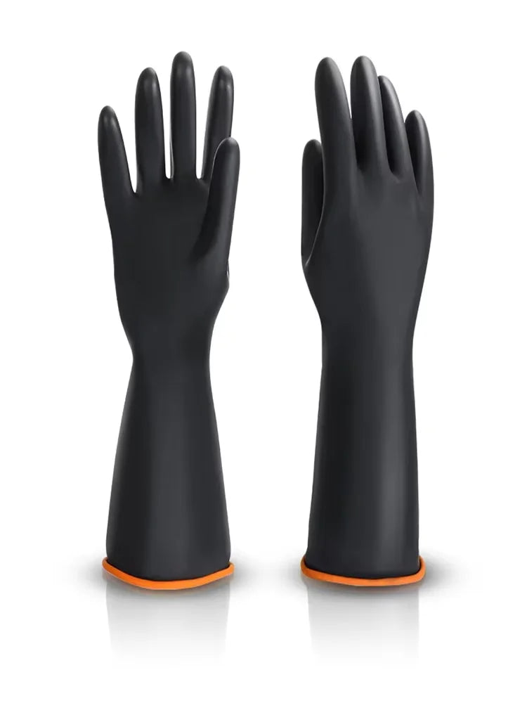 35cm Latex & Rubber Cleaning Gloves for Dishwashing & Kitchen Use
