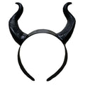 Women Black Witch Horns Headband Cosplay Devil Antelope Costume Accessory