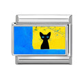 Y2K Cat Dog Flower Heart Charm Fit 9mm Stainless Steel Jewelry Making