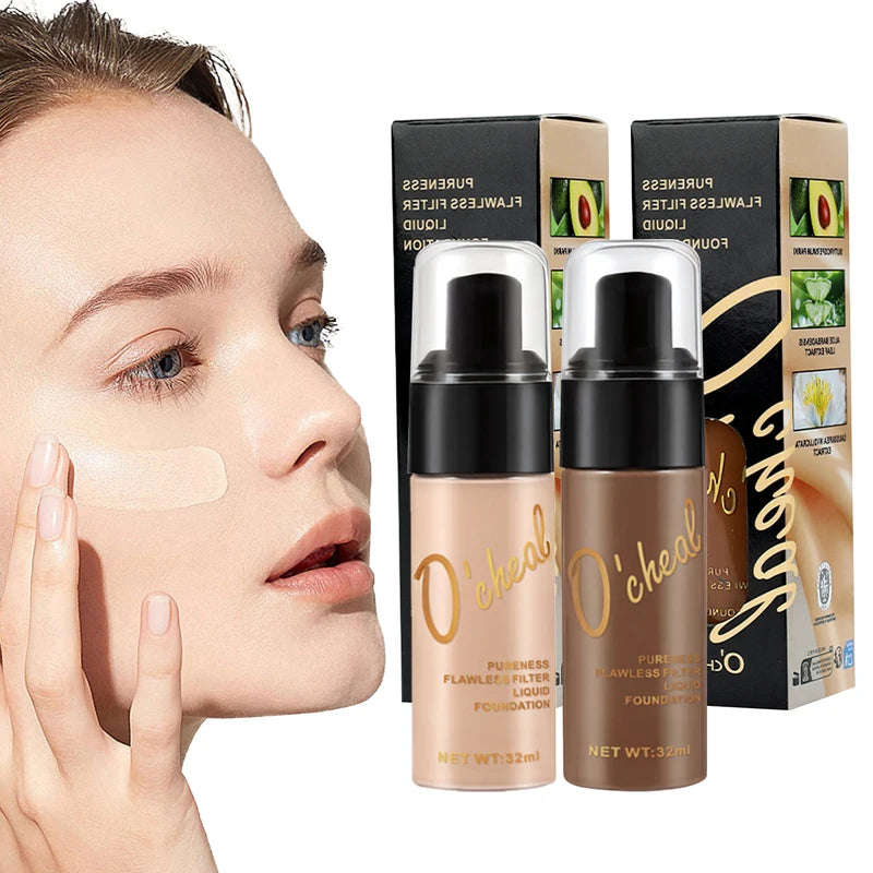 Oil-Control Matte BB Cream Concealer Foundation - High Coverage Waterproof Face Makeup