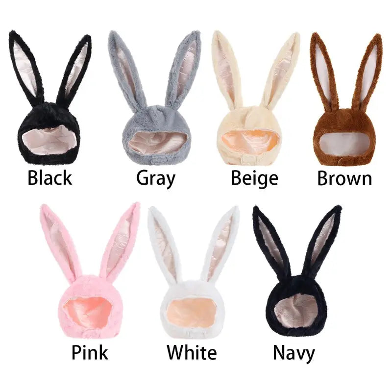 Funny Plush Bunny Ears Hat for Photography & Holiday Parties - Multiple Colors