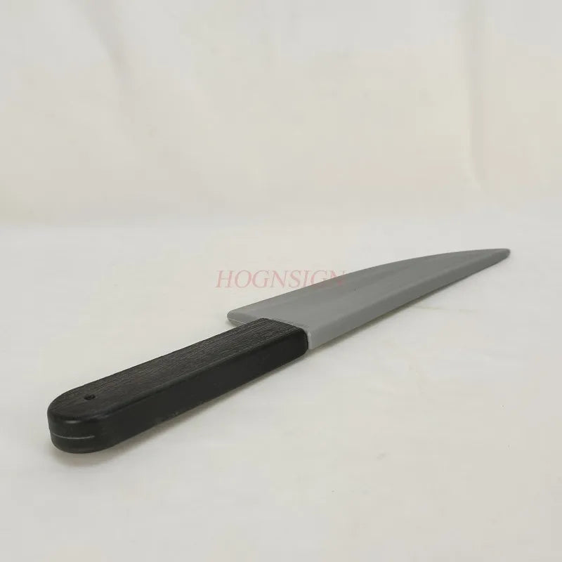 Halloween Fake Kitchen Knife Prop with Blood-Pointed Plastic Axe - Horror Cosplay Accessory