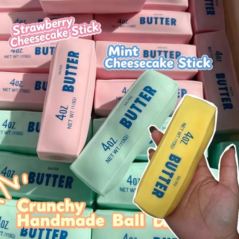 Stress Relief Butter Squishy Toy - Fidget Hand Relaxation Toy for Adults & Kids