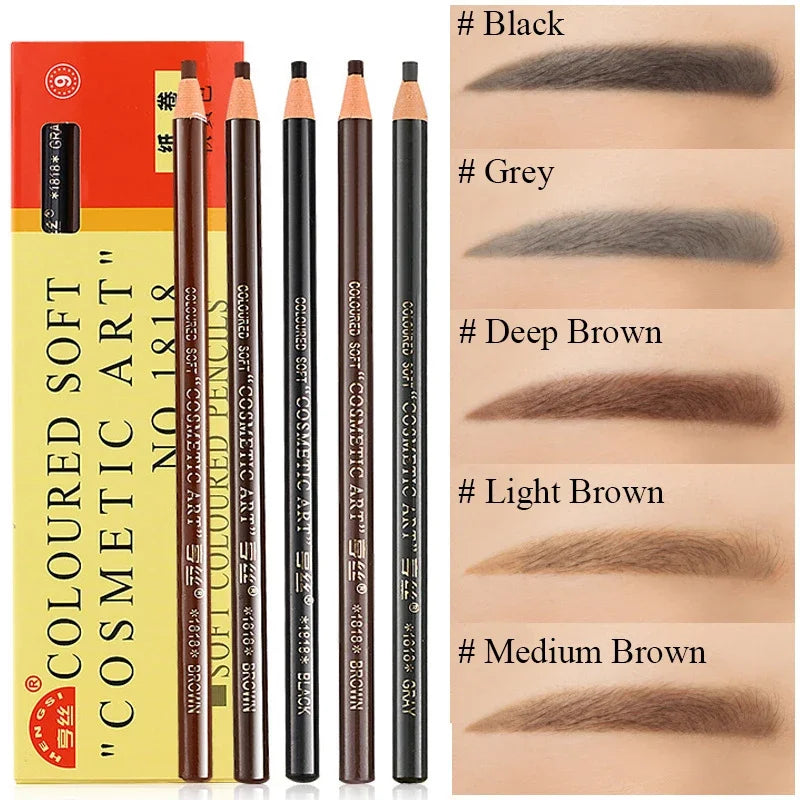 12PCS Eyebrow Pencil Shadow Set for Natural Makeup and Tattoo Enhancement