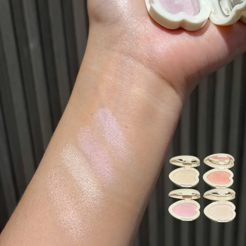 Multi-Use Face & Eye Highlighter Eyeshadow Glitter Palette - Portable