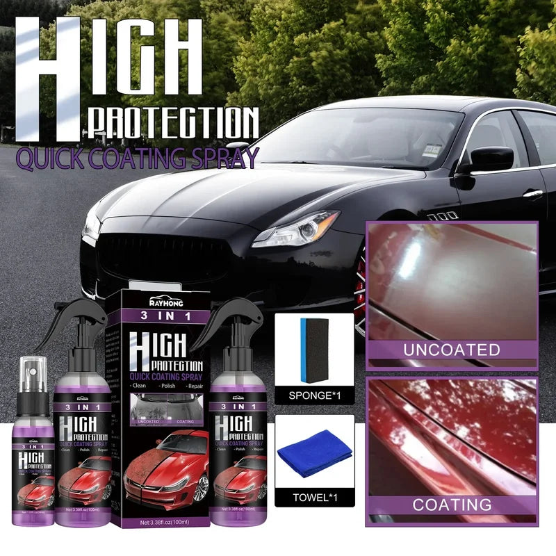 Car Ceramic Coating Liquid Wax Glass Paint Protection Hydrophobic Shine