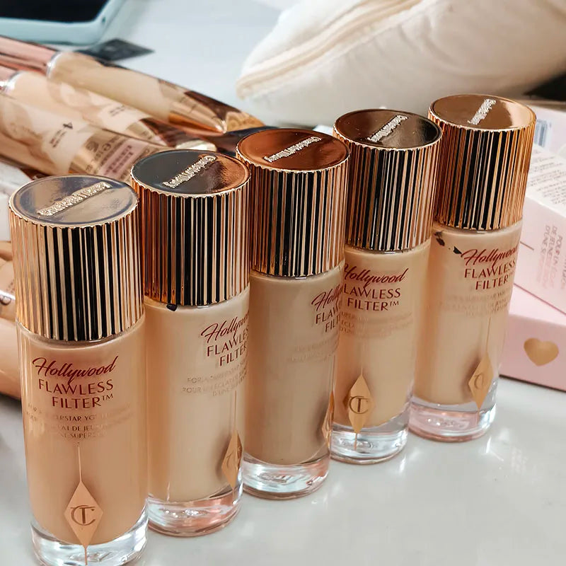 Liquid Foundation & Concealer Set with Setting Spray - Multiple Shades
