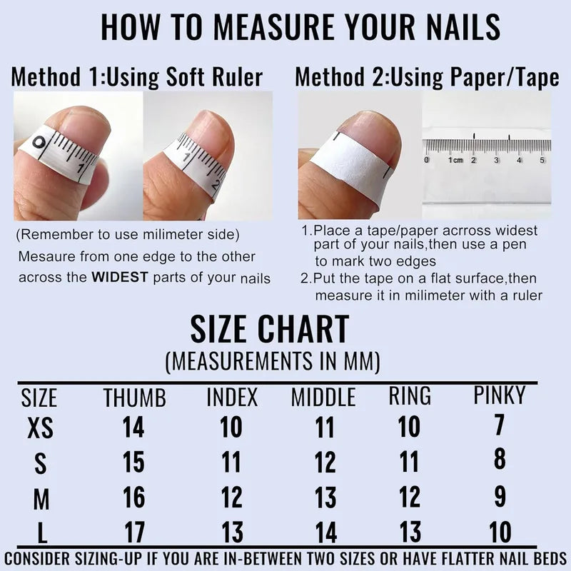 10Pcs Long Stiletto Fake Nail Tips with Diamond Accents - DIY Press On Nails