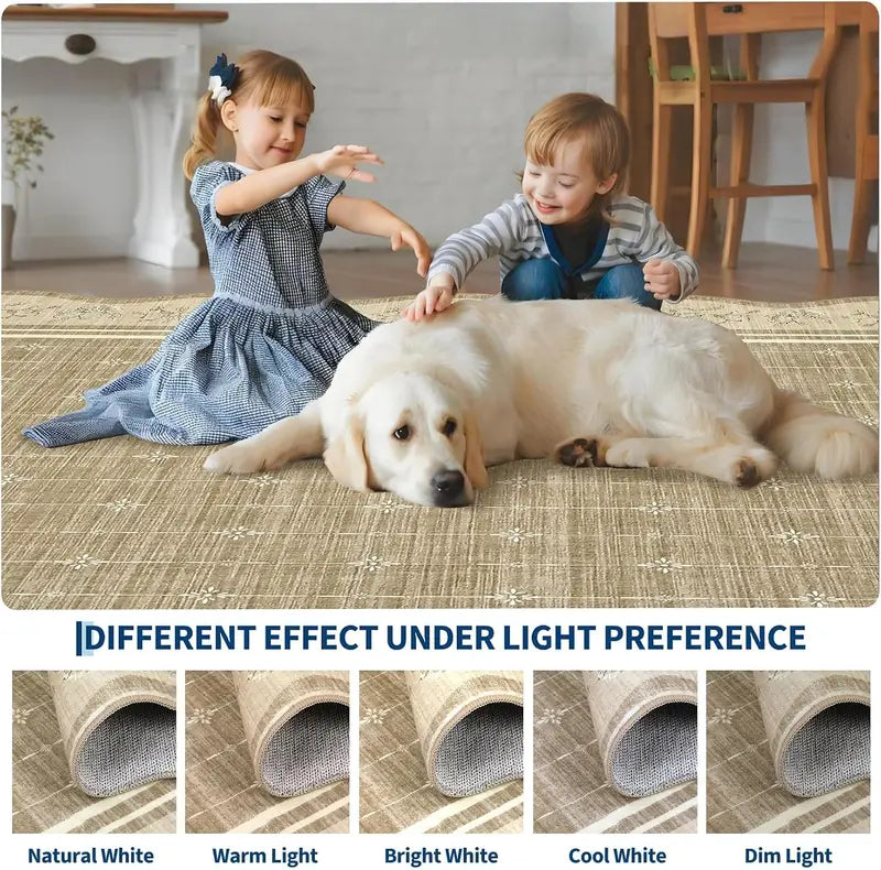 Soft Non-Slip Washable Area Rug for Bedroom & Living Room Home Decor