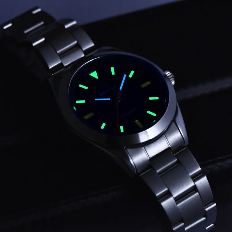Men's Luxury Automatic Mechanical Waterproof Sports Watch 50M Luminous Dial