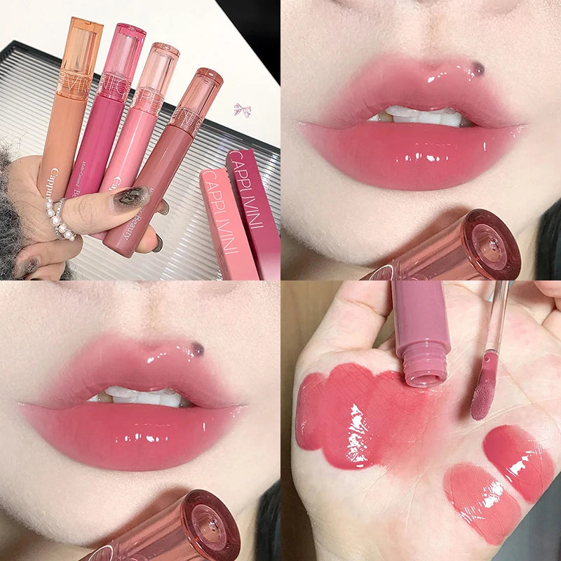 Long-Lasting Waterproof Lip Gloss - High Pigment Jelly Lip Shine