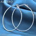 Sterling Silver Hoop Earrings for Women - Elegant Round Circle Jewelry