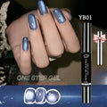 10ML One Step Cat Eye Gel Nail Polish Pen - Long-Lasting 3-in-1 Salon & Home Use
