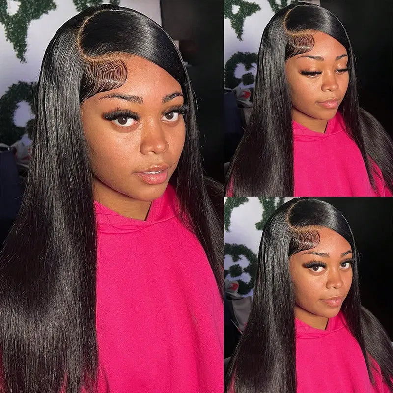 HD Lace Frontal Wig Human Hair 13x6 & 13x4 Styles, Straight, 200-250% Density