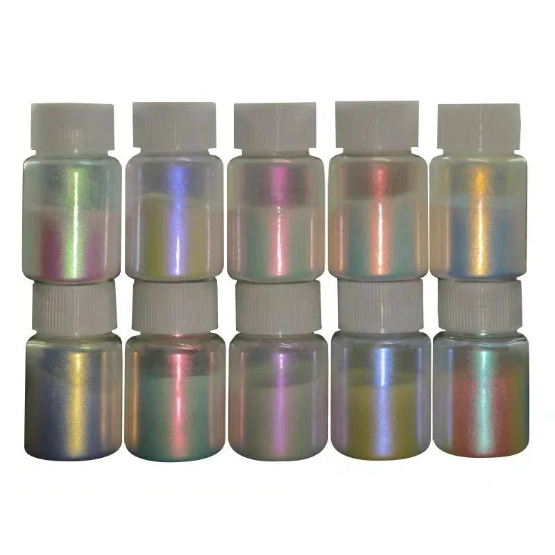 25g Iridescent Rainbow Ghost Interference Pearl Car Paint Pigment Powder - Automotive & Crafts