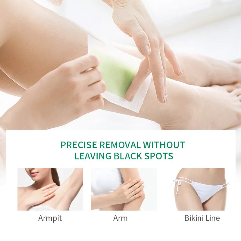 Depilatory Wax Strips for Hair Removal - 10/30/50 Pcs Cold Wax Paper for Face, Body, Arms, Legs
