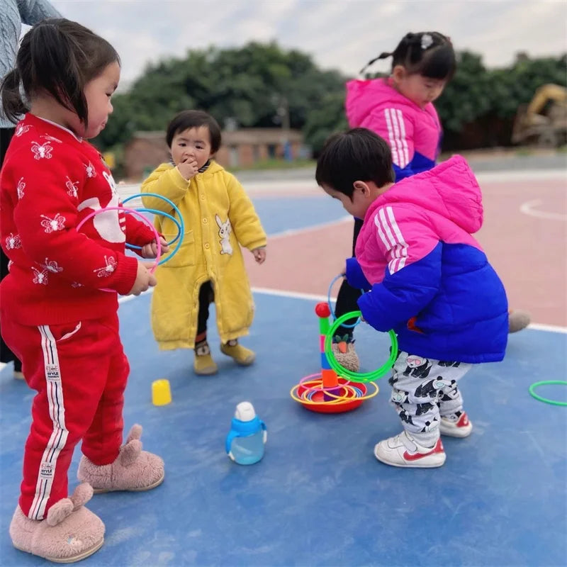Children Throw Circle Game Stacking Toys Indoor Outdoor Parent-Child Interactive Gift