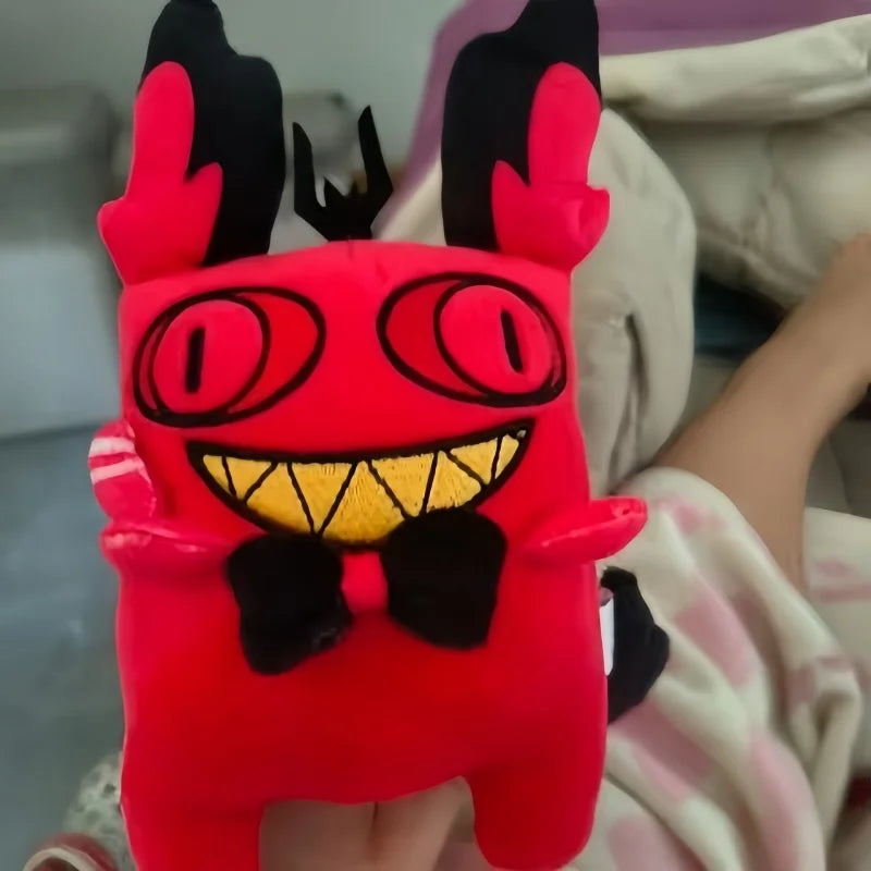 45cm Hazbin Hotel Cat Alastor Plush Doll Cartoon Soft Pillow for Decor & Gifts