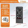 Retractable Glass Window Exhaust Fan - Silent, Strong Speed Control