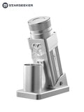 Electric Coffee Grinder 55MM Titanium Cone Burr Stepless Adjustment Black