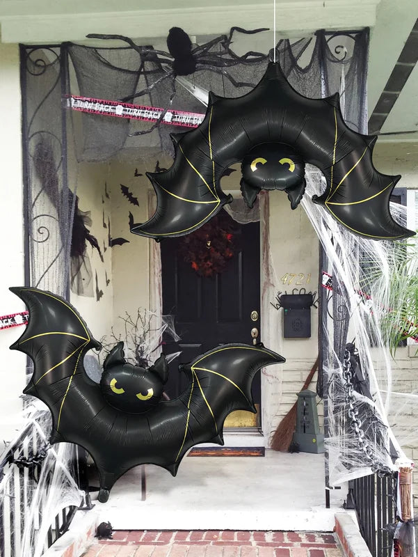 Halloween Large Scary Bat Balloon - Outdoor Party Decorations, Birthday Balloon Decor, Bat Theme Hangings