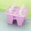 Silicone Ice Pop Molds Set - 10 Pieces BPA-Free Reusable Freezer & Oven Safe