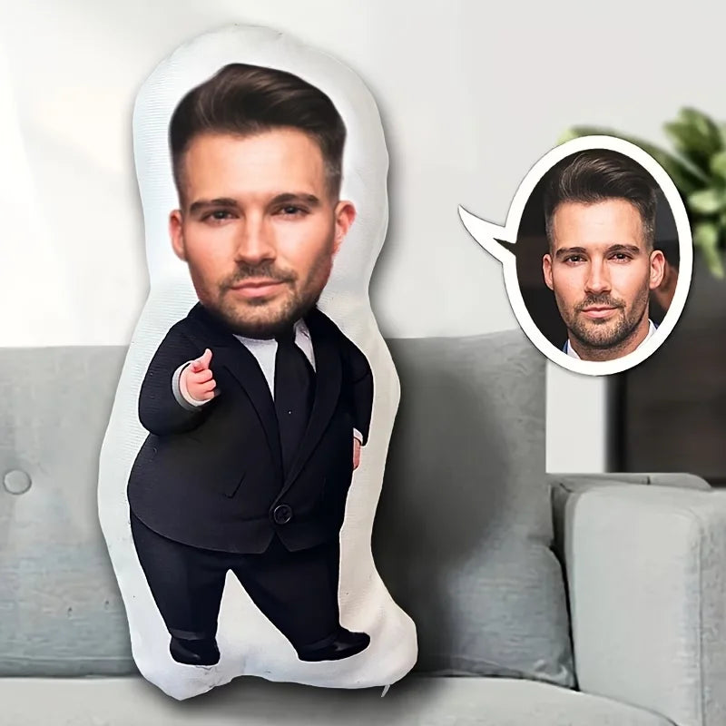 Personalized Custom Doll Pillow - Photo Face Design for Home & Gifts