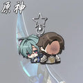 Anime Keychain Yuan Shen Men Cartoon Cosplay Acrylic Keyring Pendant Gift for Women