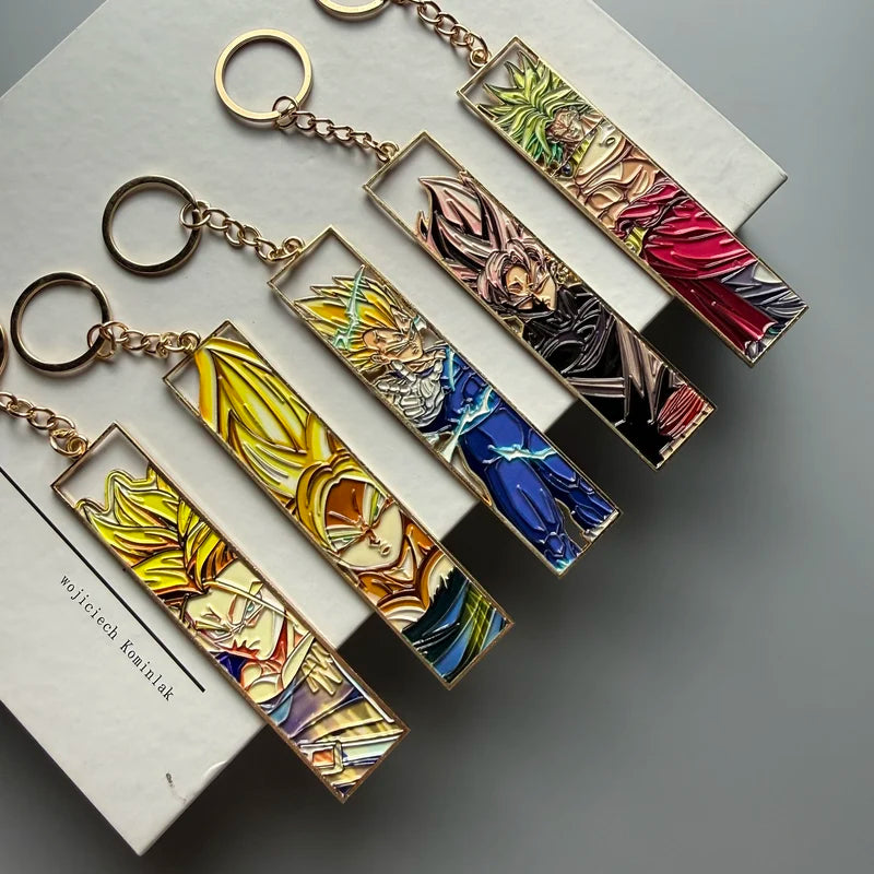 Anime Metal Hollow Out Keychains Bookmark for Fans - Cute Manga Jewelry Accessory