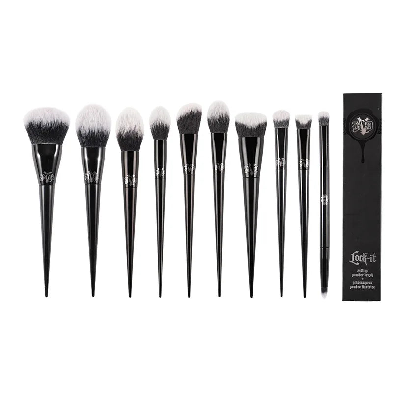 Professional Makeup Brush Set for Face and Eyes - Blush, Foundation, Concealer & Blending Tools