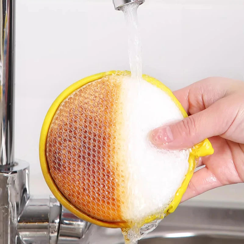 Double Sided Reusable Dishwashing Sponge for Kitchen Cleaning