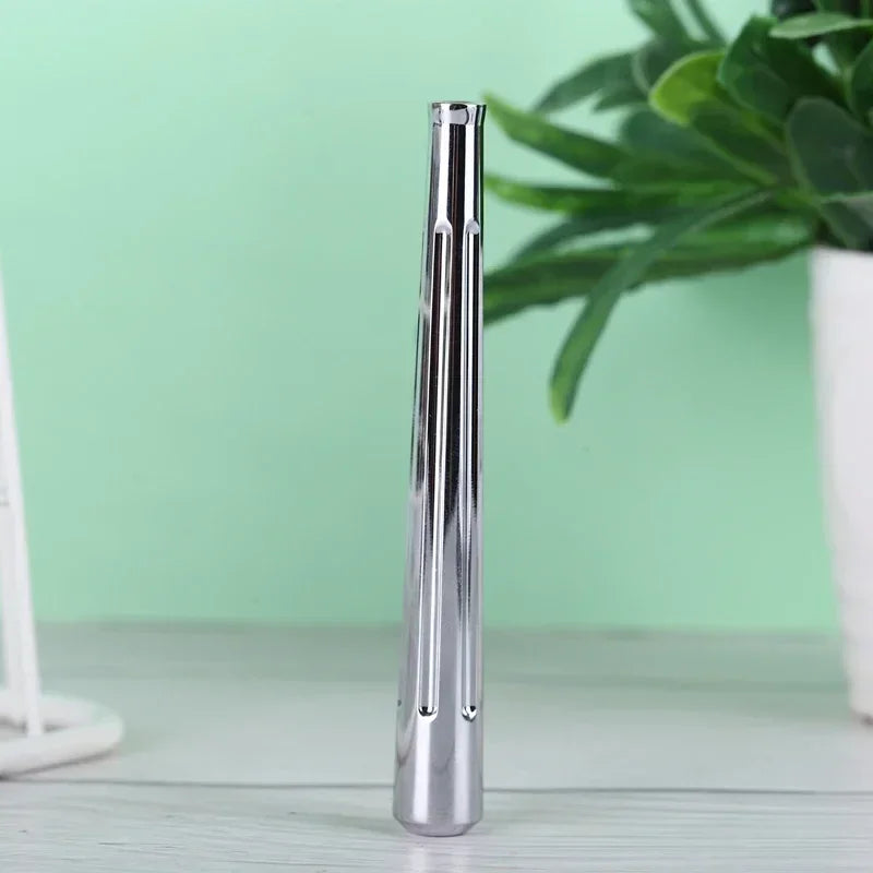 Men's Brass Safety Razor Handle - Chrome Finish Portable Shaving Handle