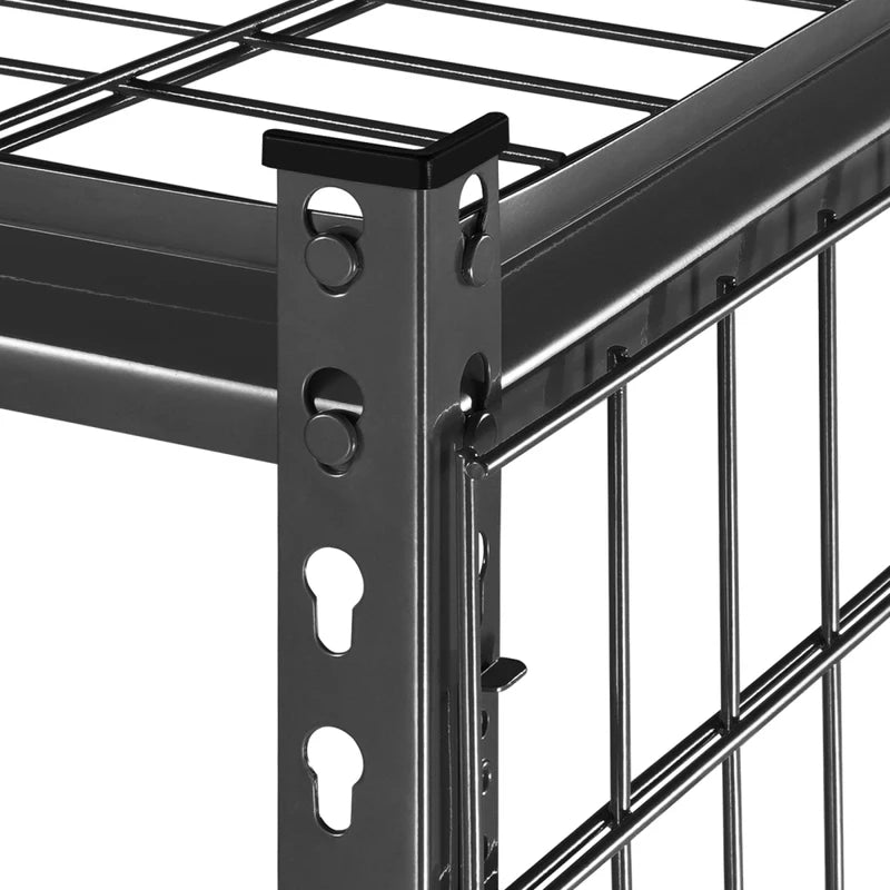 Heavy Duty Adjustable 4-Tier Storage Shelves Rack - 2400 lbs Load Capacity