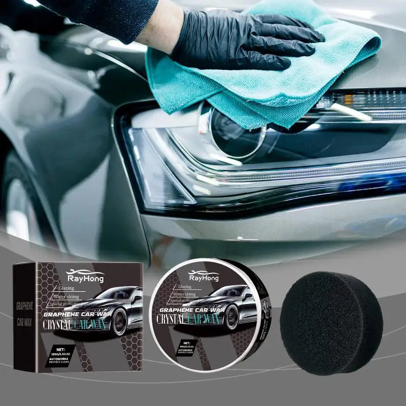 Car Paint Protection Wax - Long-Lasting Waterproof Crystal Coating for Exterior Care