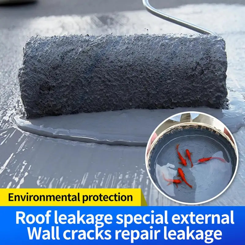 Water-Based Polyurethane Waterproof Coating for Exterior Walls & Roofs - Leak Repair, Eco-Friendly, 300g-1000g
