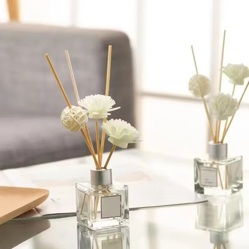 Artificial Flower Rattan Reed Diffuser Refill Sticks - 6, 8, 9 Pcs Home Fragrance