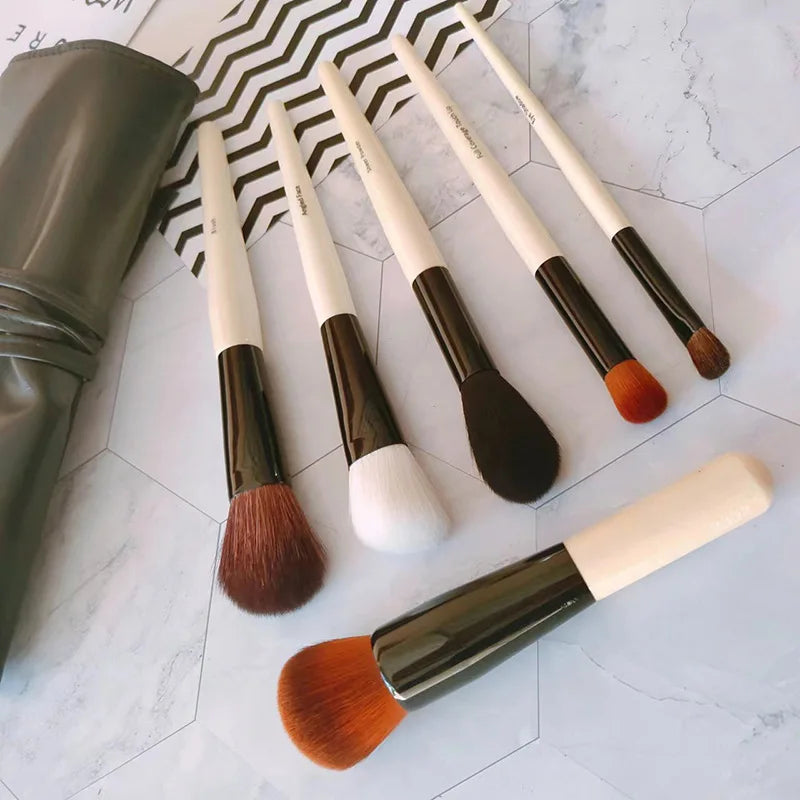 6pcs Makeup Brush Set for Foundation Blush Eyeshadow Blending Professional Cosmetic Tools