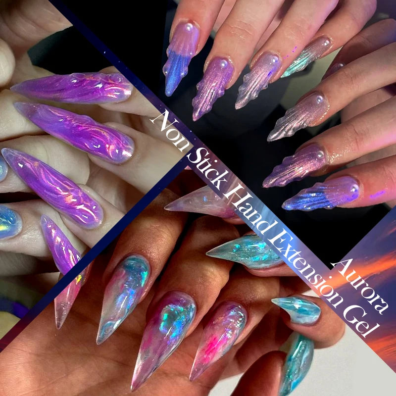 Non-Stick Nail Extension Gel Polish Kit - 7ml UV & LED Soak Off Art